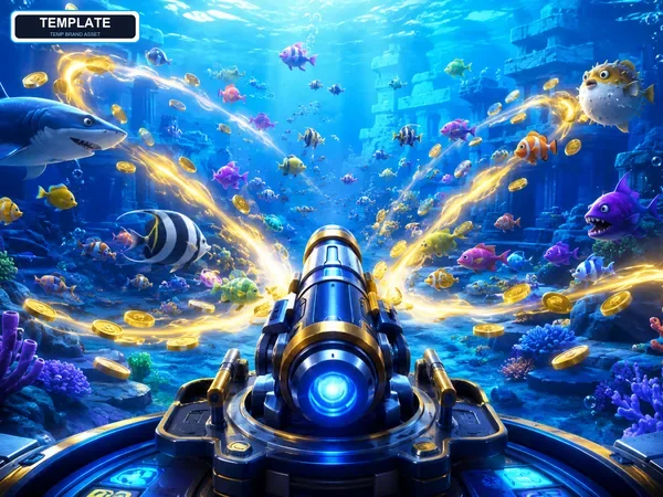 Antarmuka permainan Dragon Fishing II di perangkat seluler