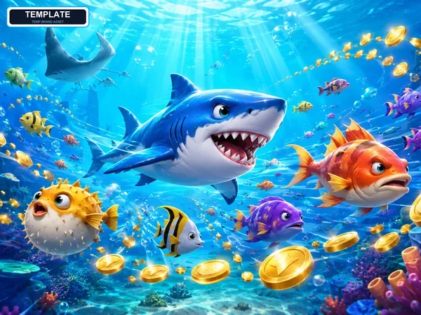 Suasana arcade bawah laut dalam Dragon Fishing II